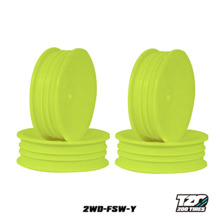 Yellow 1/10 2WD 2.2 Front CARPET SLIM wheels  4pcs/bag