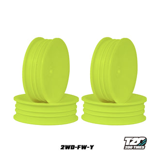 Yellow 1/10 2WD 2.2 Front wheels 4pcs/bag