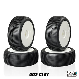 402 Clay Car Set Pre-Glued 4Pcs