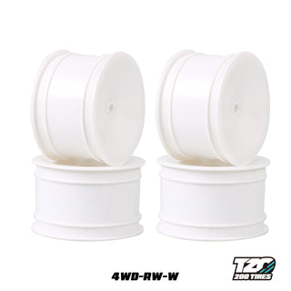 White 1/10 Rear 2.2 wheels 4pcs/bag