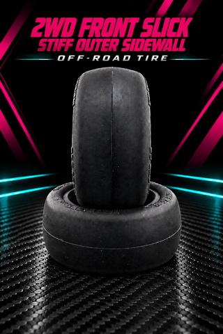 1/10 2WD Front Stiff Outer Side wall only (2FS)Buggy Tire + with Foam (1 Pair)