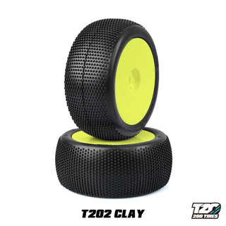 T202 Clay Truggy Pre-Glued Pair (2pcs)