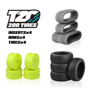 601 Car Set Non-Glued (Tires+Inserts+Rims)