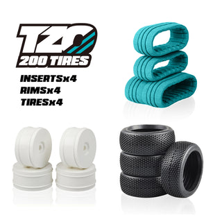 C10 Car Set Non-Glued (Tires+Inserts+Rims)